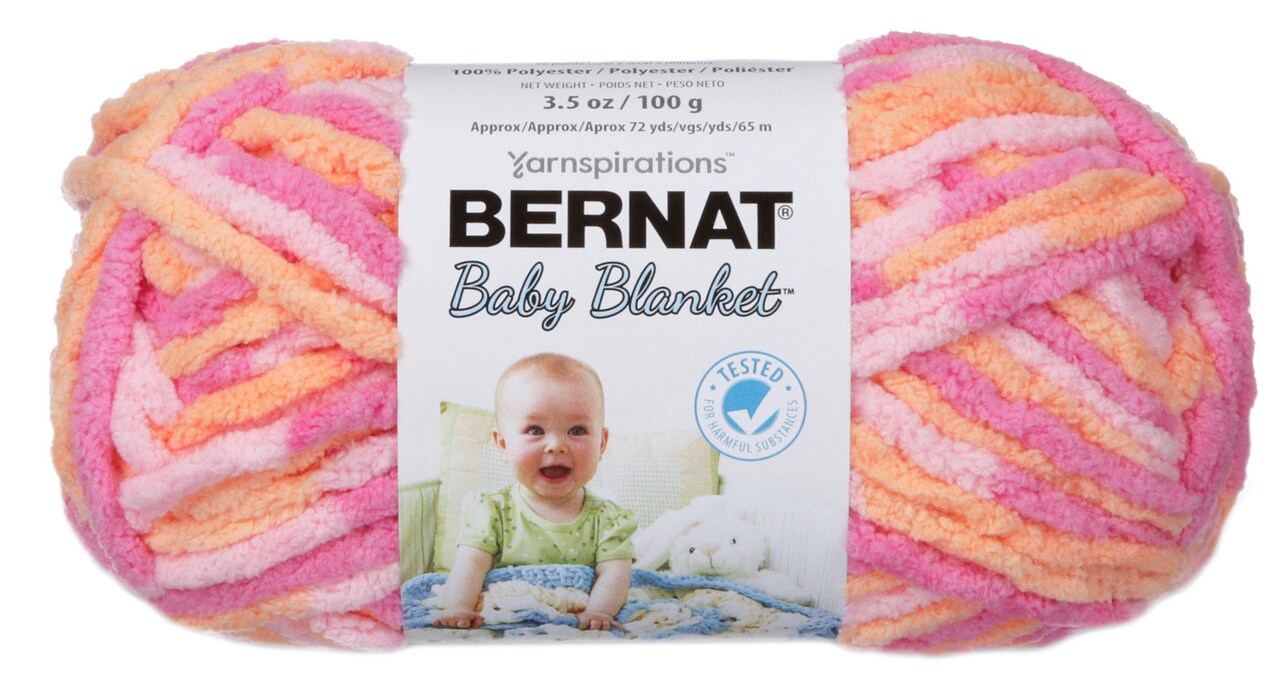 Bernat Baby Blanket Yarn-Peachy